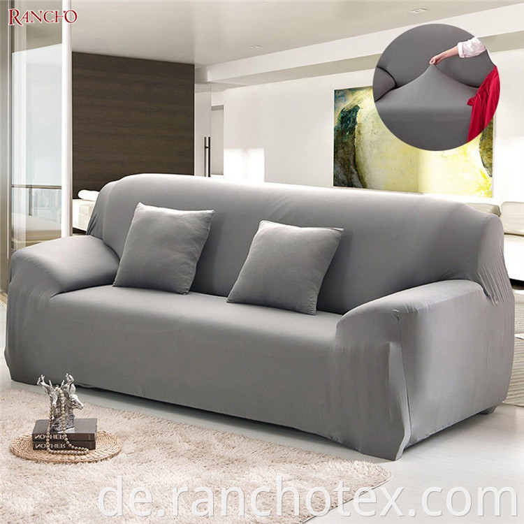 Benutzerdefinierte Größe Neues Design wasserdichtes Stretchstoff Polyester Spandex Sofa Abdeckung